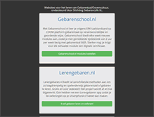 Tablet Screenshot of gebarencafexl.nl